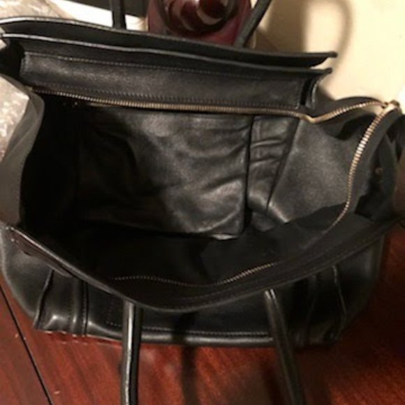 (Used) CÉLINE Mini Luggage Tote - Black - Picture 7 of 8